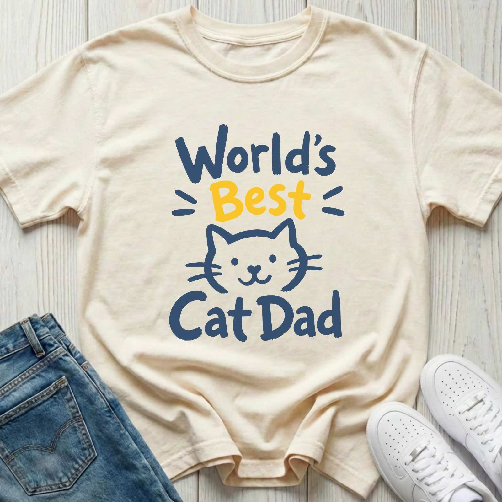 World's Best Cat Dad T-shirt