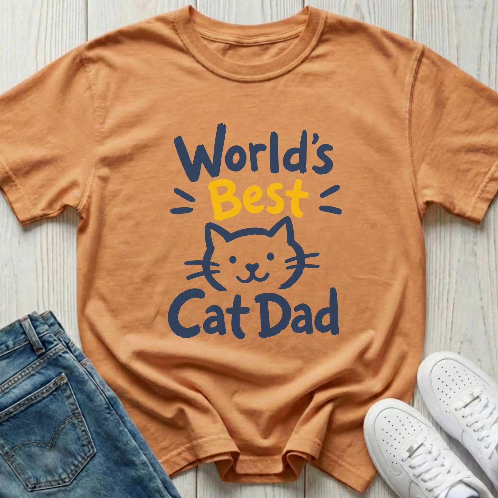 World's Best Cat Dad T-shirt