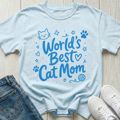 World's Best Cat Mom T-shirt