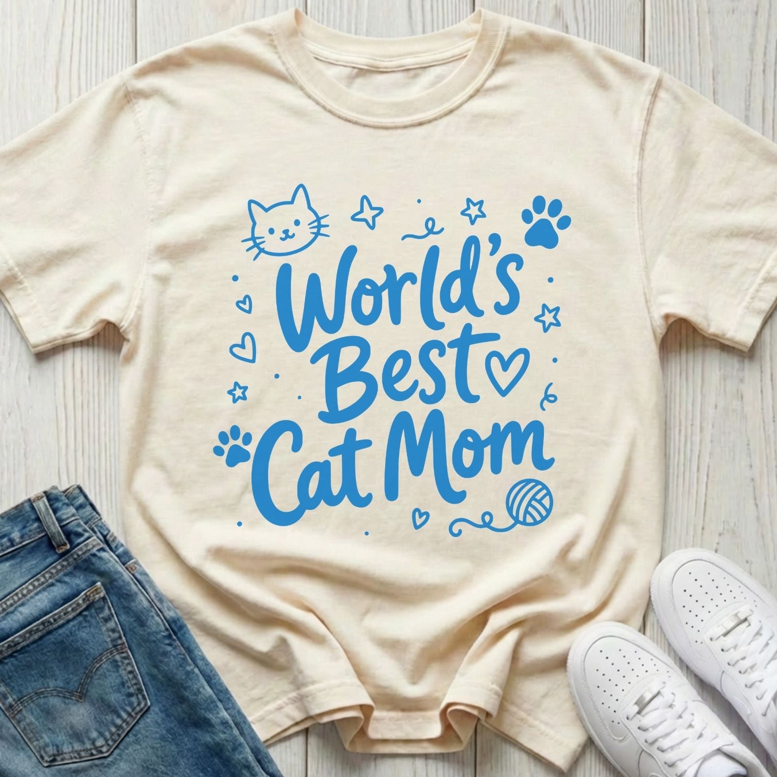 World's Best Cat Mom T-shirt