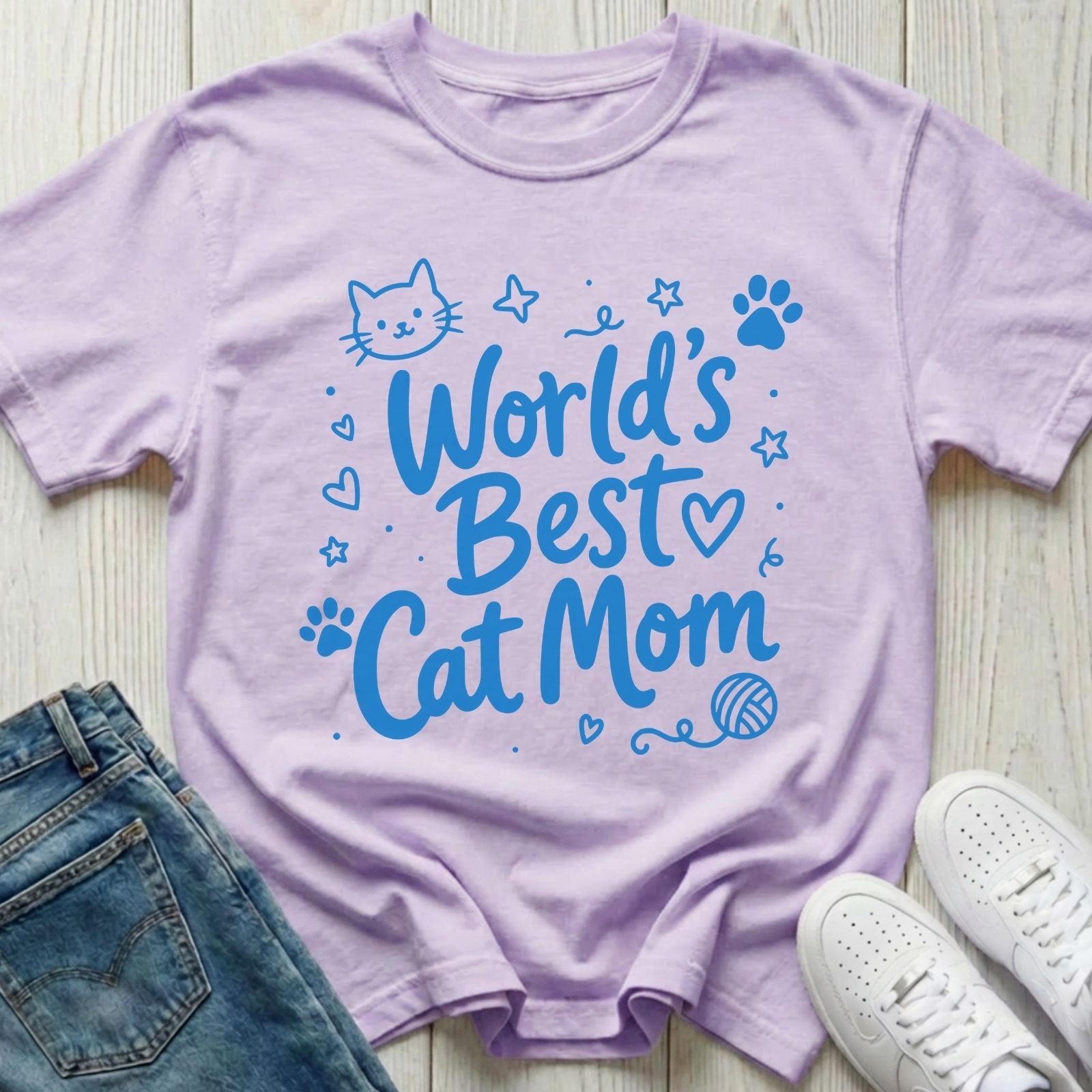 World's Best Cat Mom T-shirt