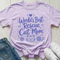 World's Best Rescue Cat Mom T-shirt