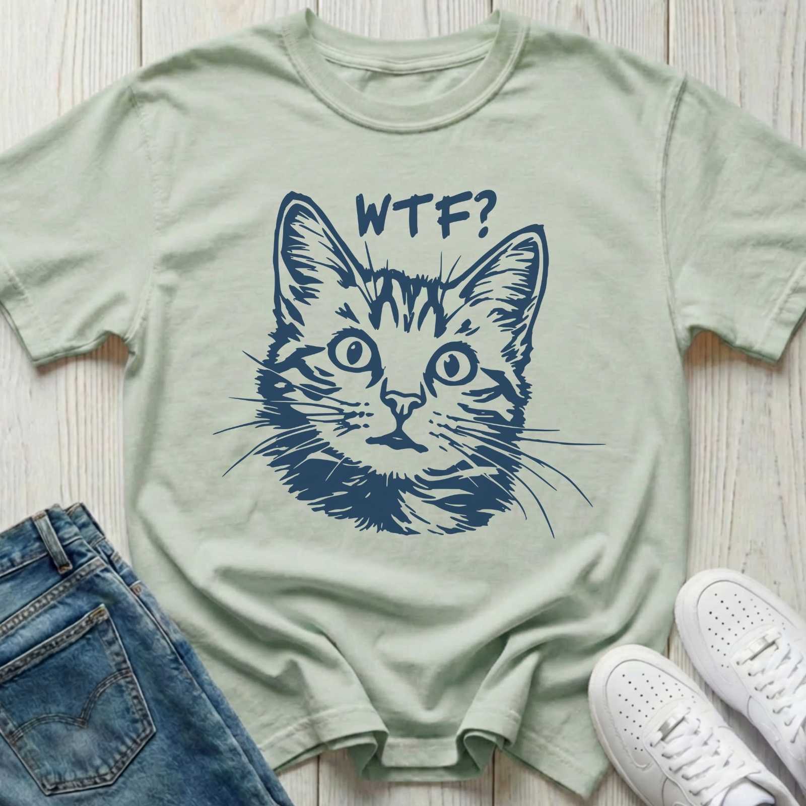 WTF Cat T-shirt