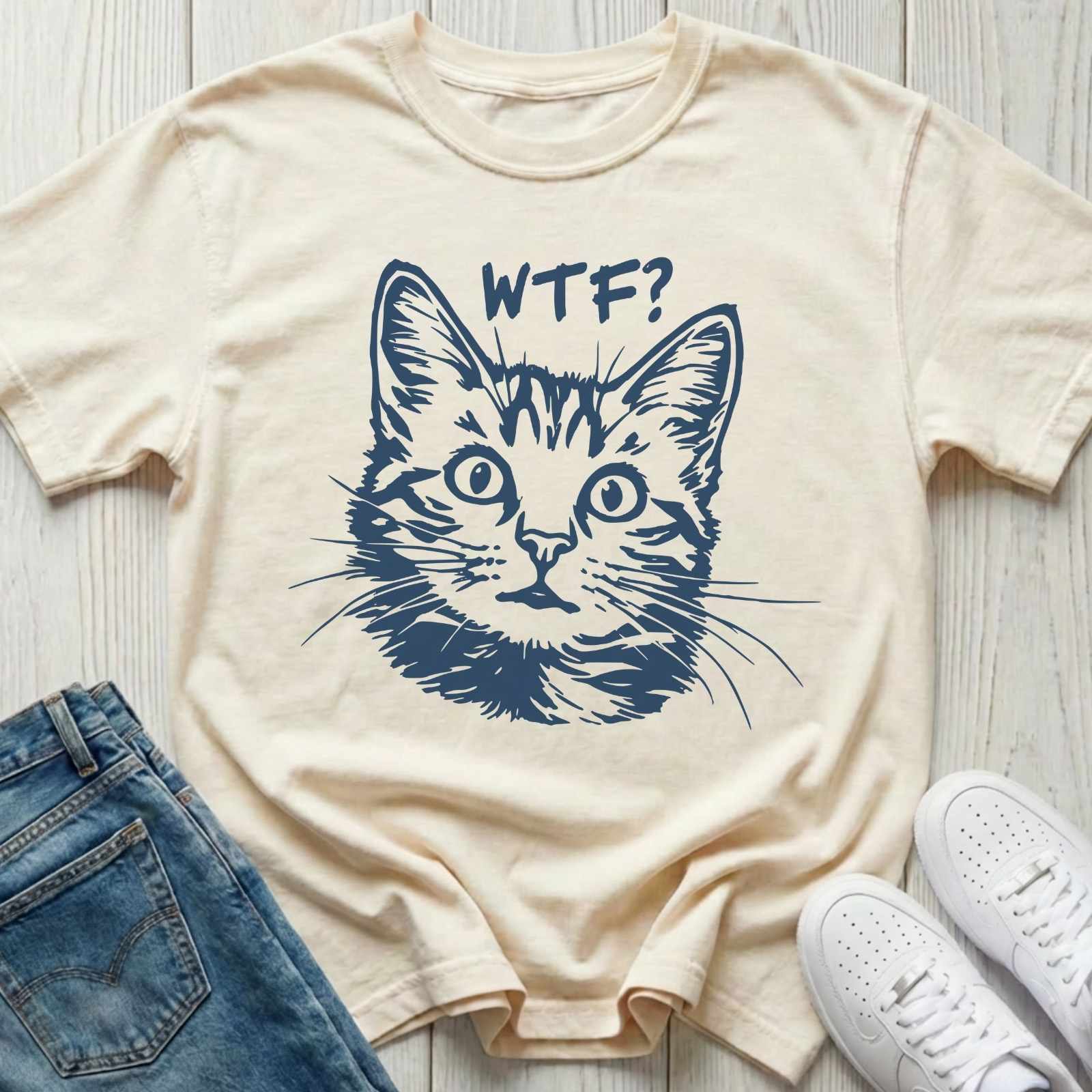 WTF Cat T-shirt