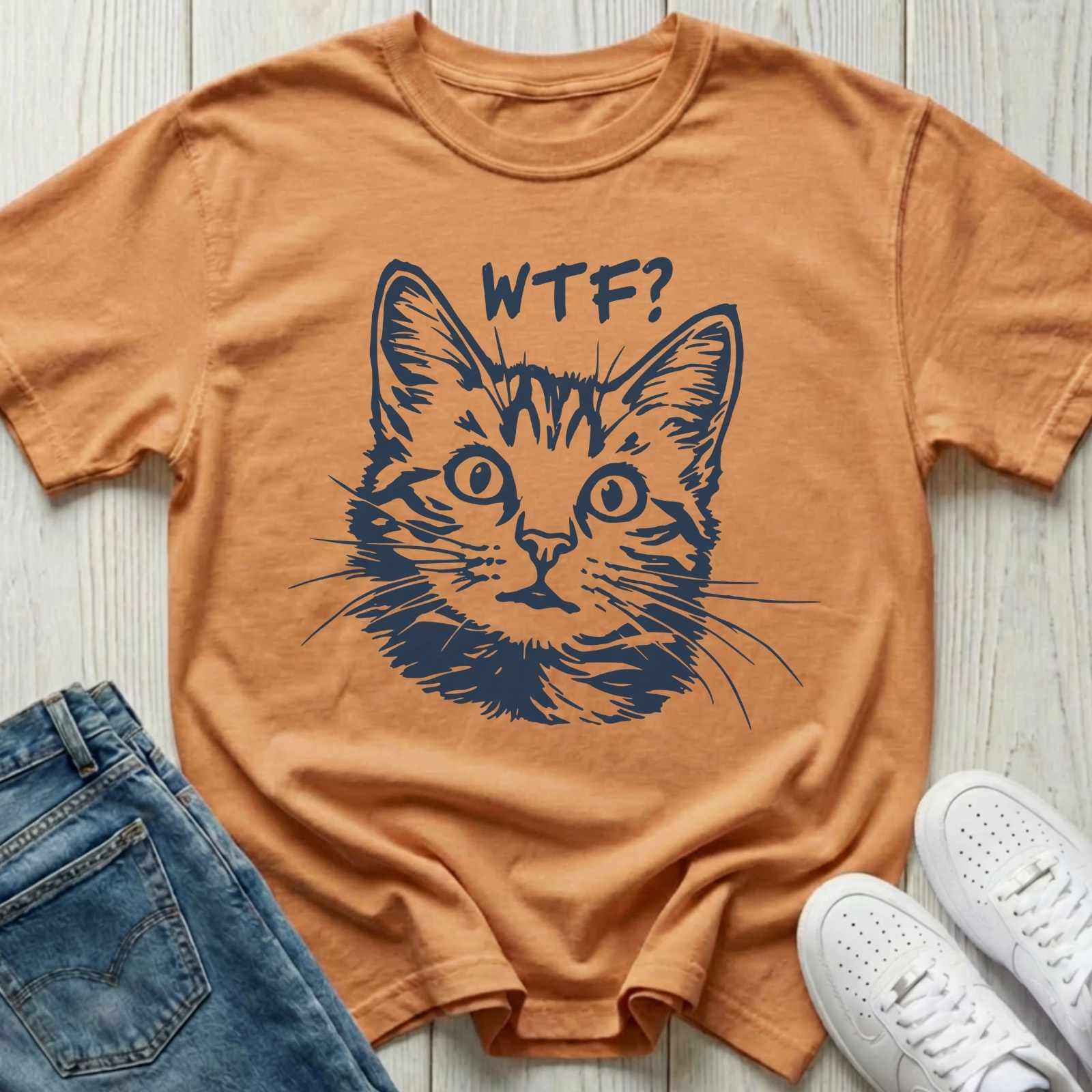WTF Cat T-shirt