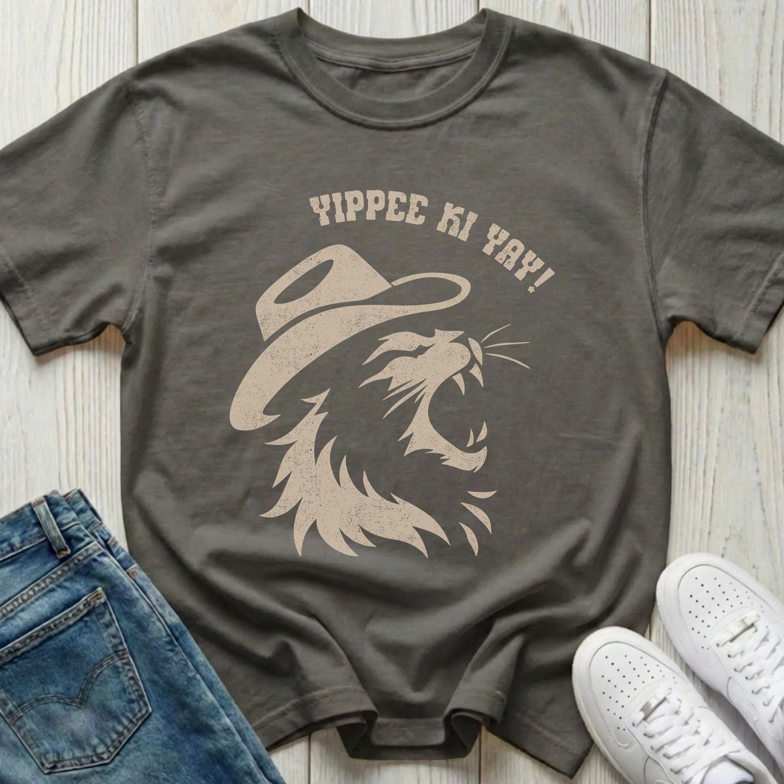 Yippee Ki Yay Cowboy Cat T-Shirt