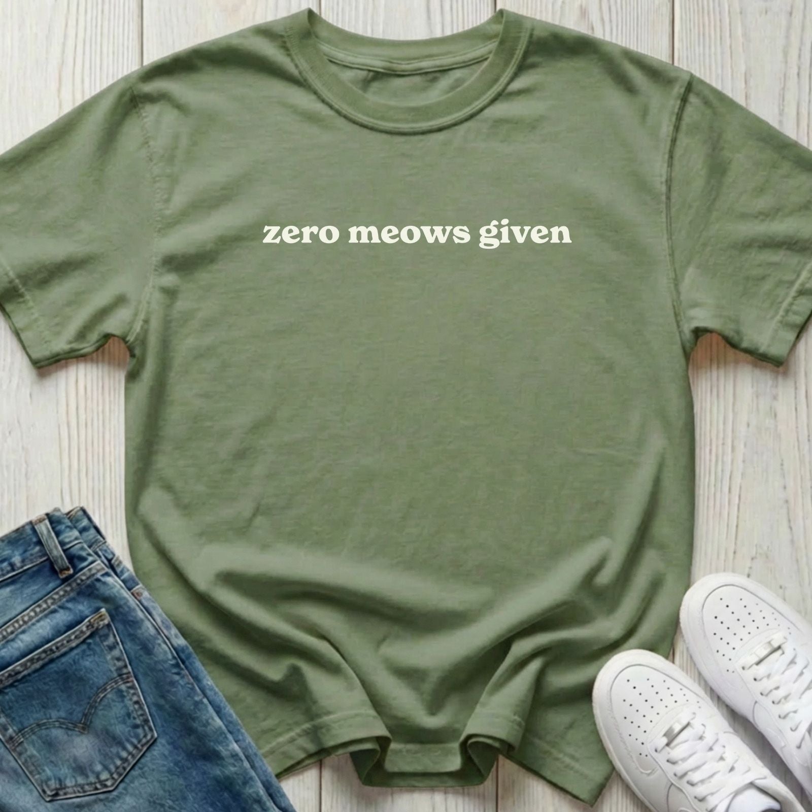 Zero Meows Given T-shirt