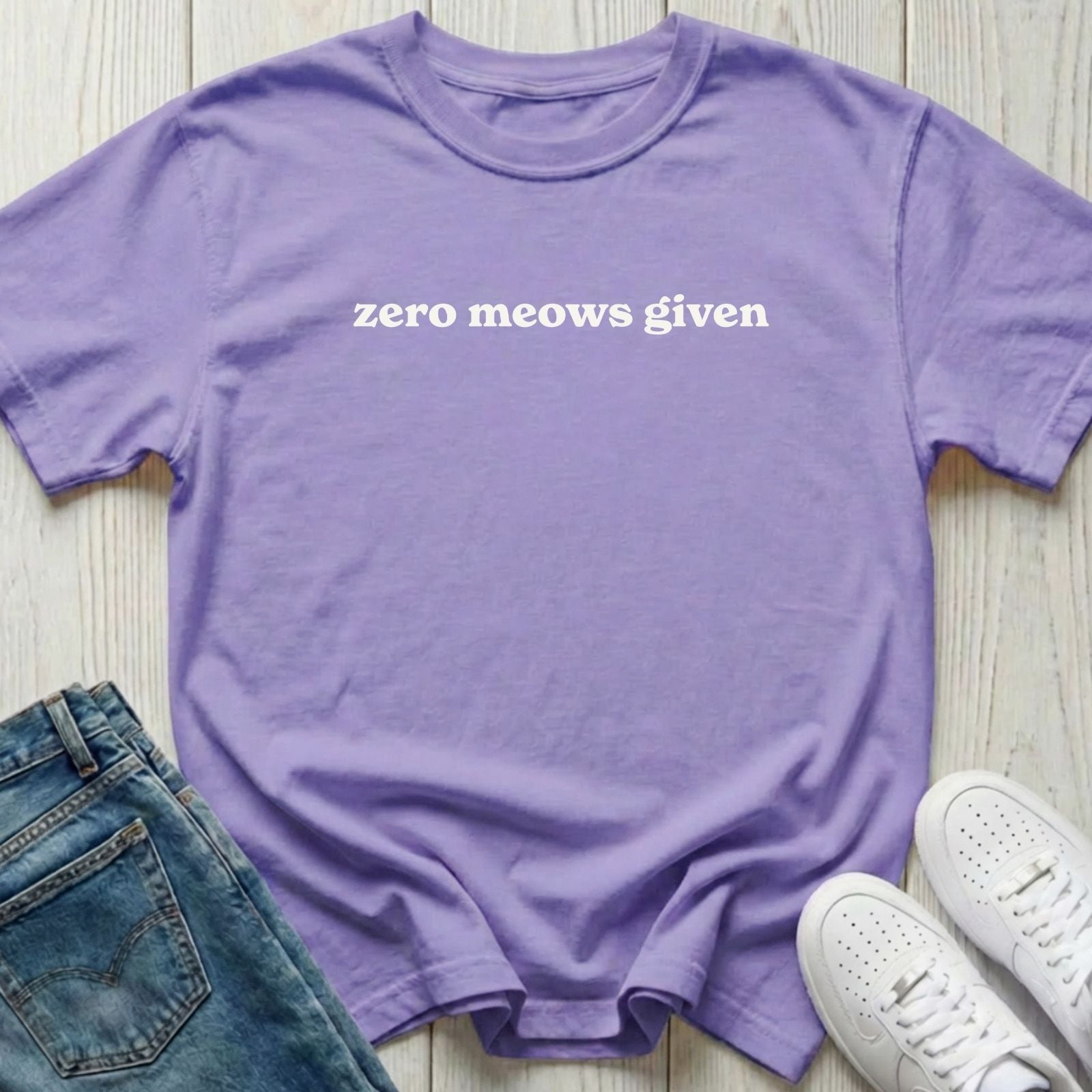Zero Meows Given T-shirt